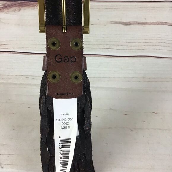 Gap Leather Woven Link Belt in Cognac - Picture 4 of 7